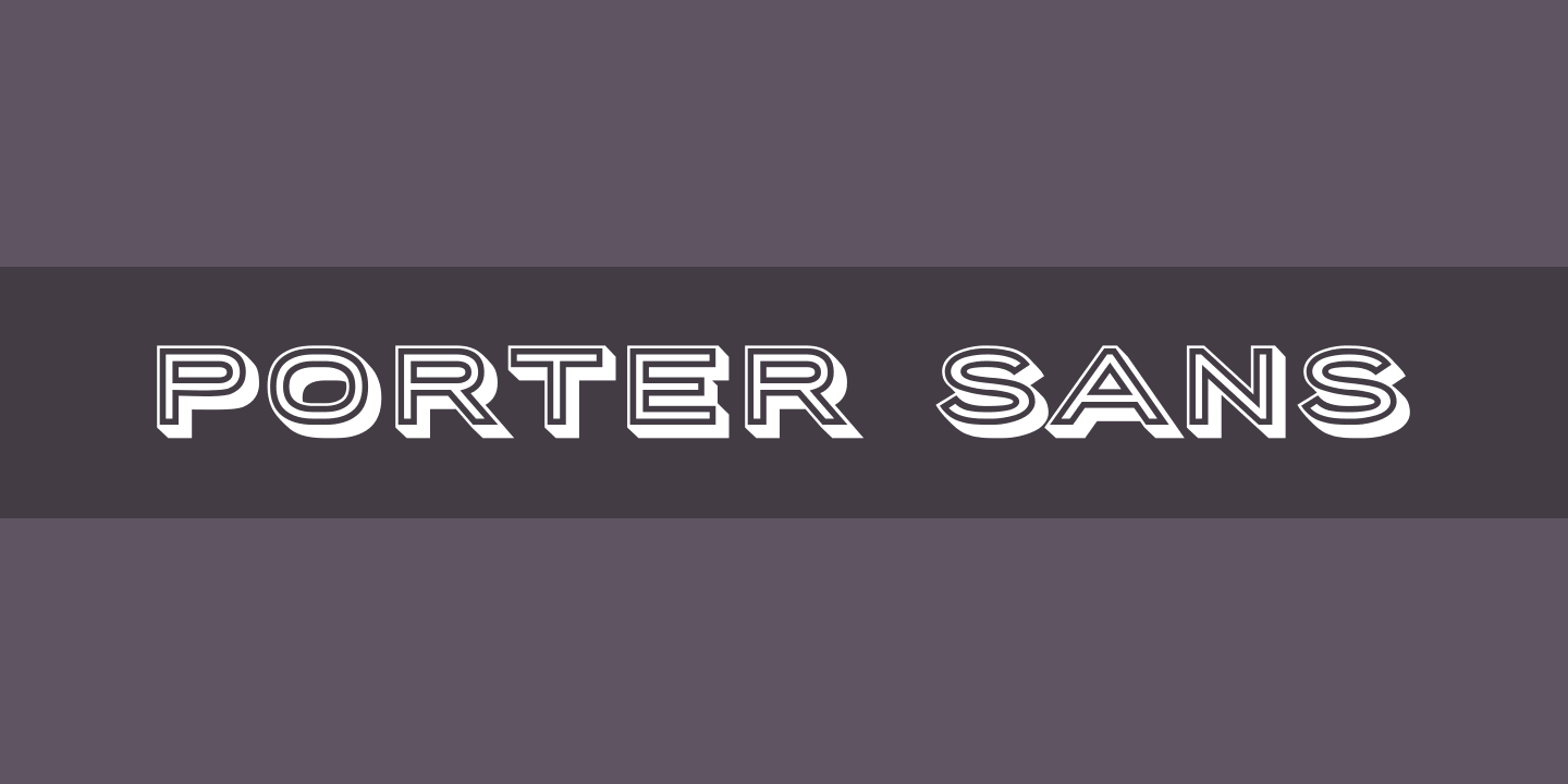 フォント Porter Sans